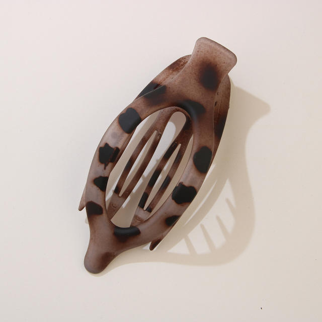 Leaf Oval Hairpin Fashion Simple Back of Head Hairpin Duckbill Clip