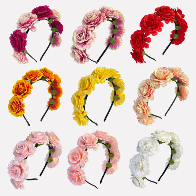 Spring summer new flower headband