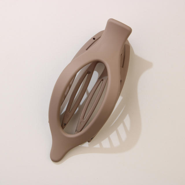 Leaf Oval Hairpin Fashion Simple Back of Head Hairpin Duckbill Clip