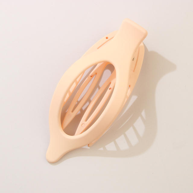 Leaf Oval Hairpin Fashion Simple Back of Head Hairpin Duckbill Clip
