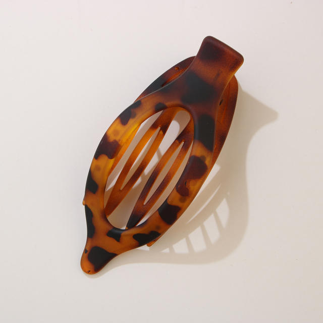 Leaf Oval Hairpin Fashion Simple Back of Head Hairpin Duckbill Clip