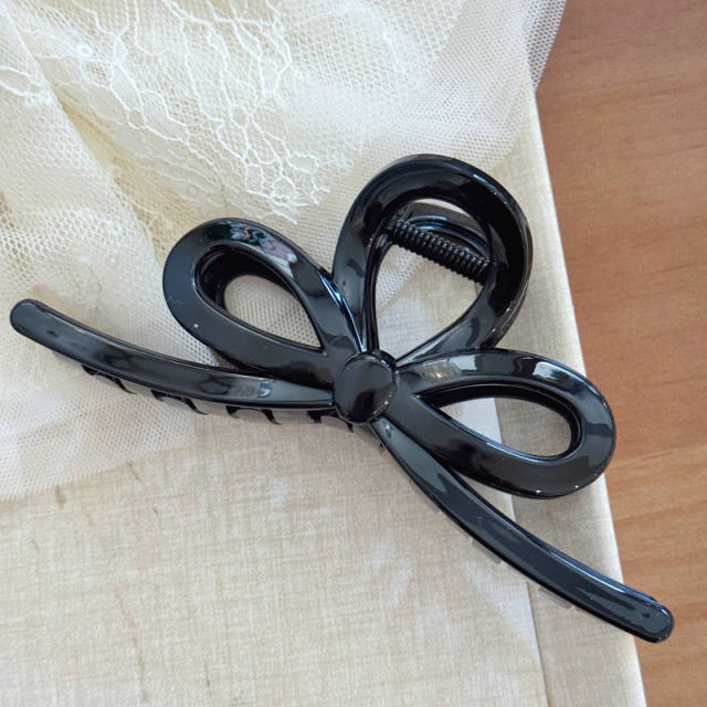 Bow Large Hair Clip for Women's Back of Head Hair Clip Shark Clip