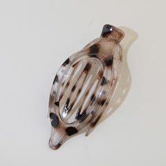 Leaf Oval Hairpin Fashion Simple Back of Head Hairpin Duckbill Clip