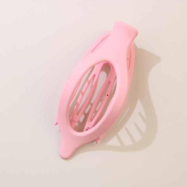 Leaf Oval Hairpin Fashion Simple Back of Head Hairpin Duckbill Clip