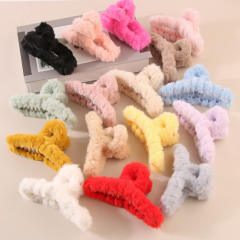 Stuffed Hair Clip Furry Hair Clip Large Hair Volume Shark Clip
