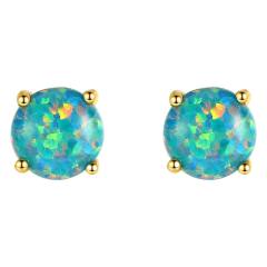 S925 Silver Earrings for Women Opal stone Silver Earrings