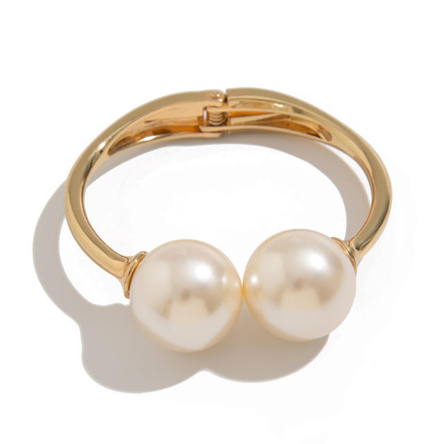 Chunky stacked wearing wind hug water drop smooth bracelet ins winding alloy Bracelet suit