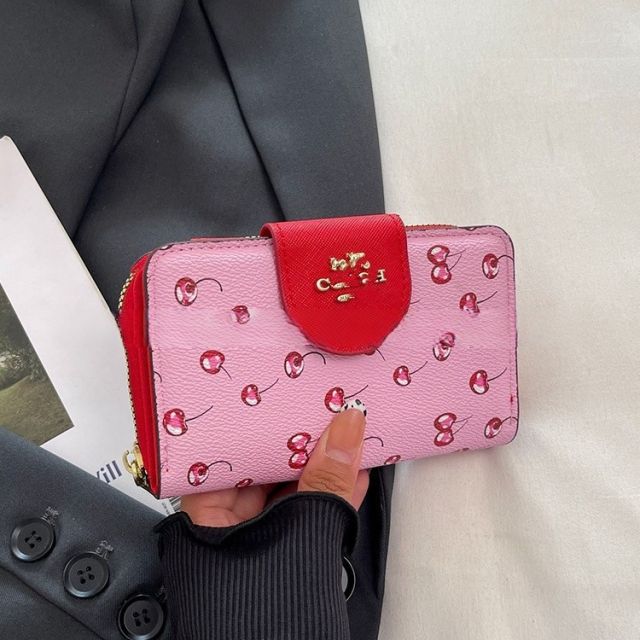 Classic color pattern hot sale wallet set with keychain