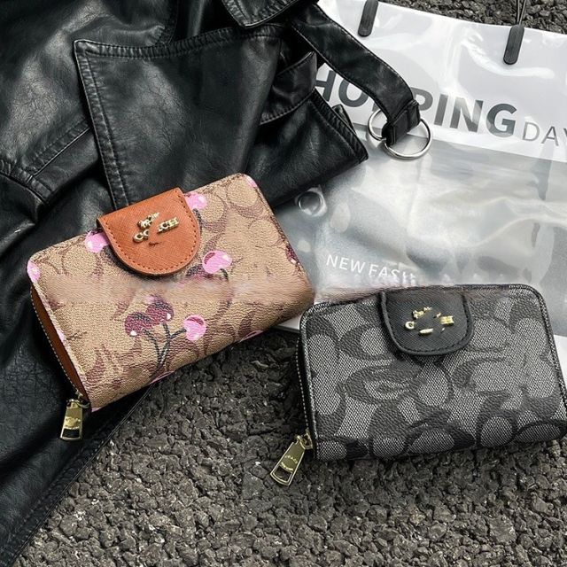 Classic color pattern hot sale wallet set with keychain