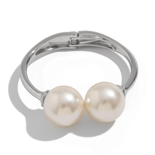 Chunky stacked wearing wind hug water drop smooth bracelet ins winding alloy Bracelet suit