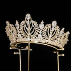 Popular Korean Style Diamond Bridal Crown Zircon Crown Tiara Wedding Headband