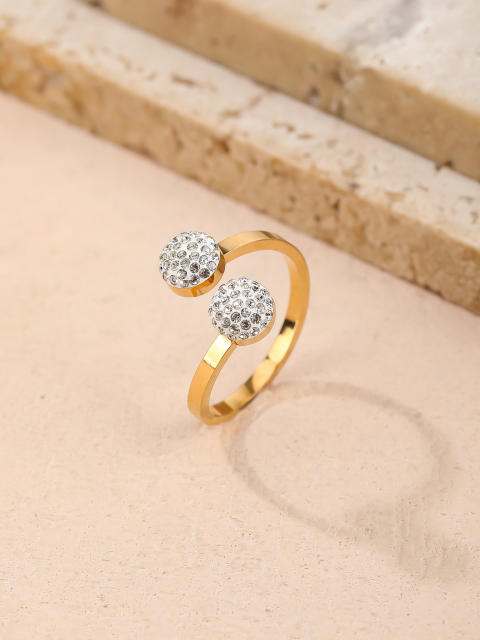 New Style Personalized Simple Elegant Leaf Ring stainless steel rings