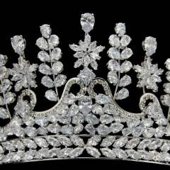Korean bridal hair accessories Princess Crown wedding headdress zircon crown