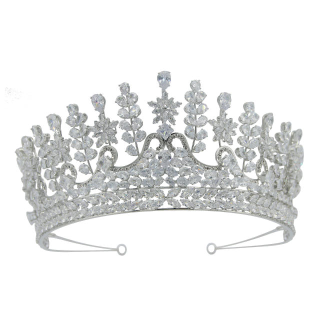 Korean bridal hair accessories Princess Crown wedding headdress zircon crown