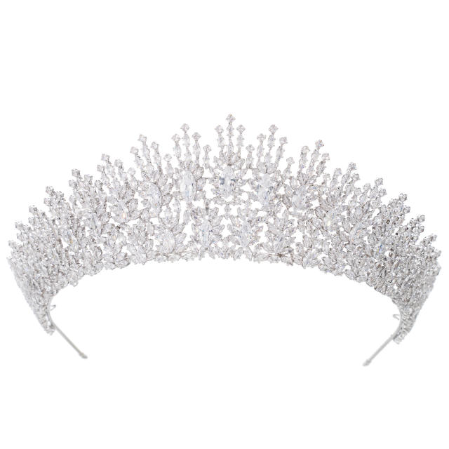 Popular Korean Style Diamond Bridal Crown Zircon Crown Crown Tiara Wedding Headband
