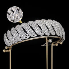 Korean bridal hair accessories princess wedding headdress zircon hair band headband