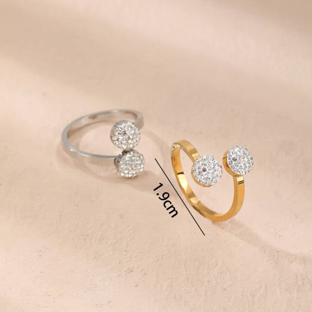 New Style Personalized Simple Elegant Leaf Ring stainless steel rings