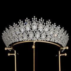 Popular Korean Style Diamond Bridal Crown Zircon Crown Crown Tiara Wedding Headband