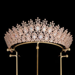 Popular Korean Style Diamond Bridal Crown Zircon Crown Crown Tiara Wedding Headband