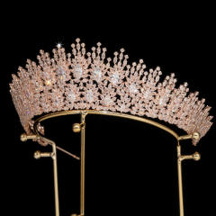 Popular Korean Style Diamond Bridal Crown Zircon Crown Crown Tiara Wedding Headband