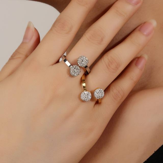 New Style Personalized Simple Elegant Leaf Ring stainless steel rings