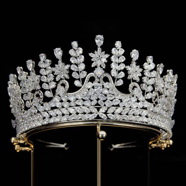 Korean bridal hair accessories Princess Crown wedding headdress zircon crown