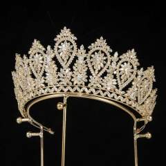 Zircon Hair Band Headwear Show Baroque Headband Hair Accessories Bride Crown