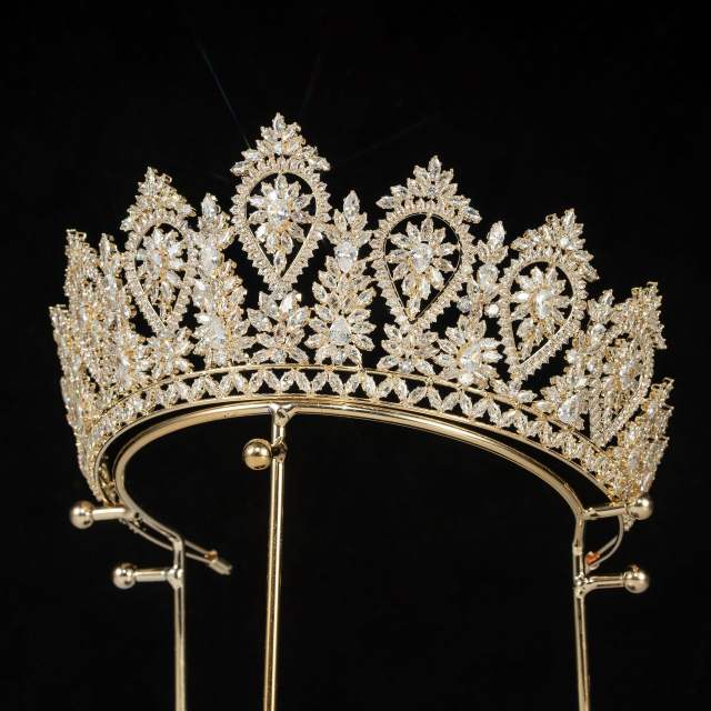 Zircon Hair Band Headwear Show Baroque Headband Hair Accessories Bride Crown