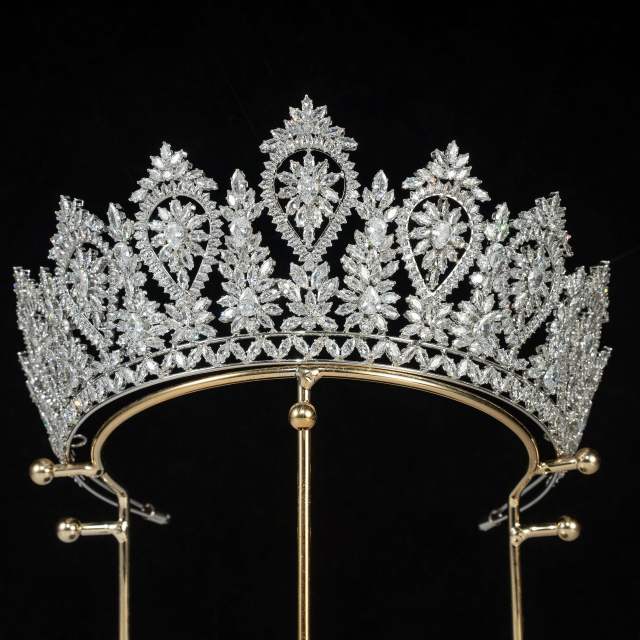 Zircon Hair Band Headwear Show Baroque Headband Hair Accessories Bride Crown
