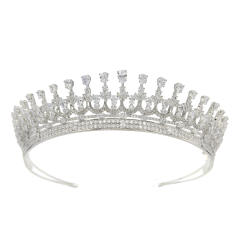 Korean-Style Bridal Hair Accessories Princess Crown Wedding Headwear Zircon Crown