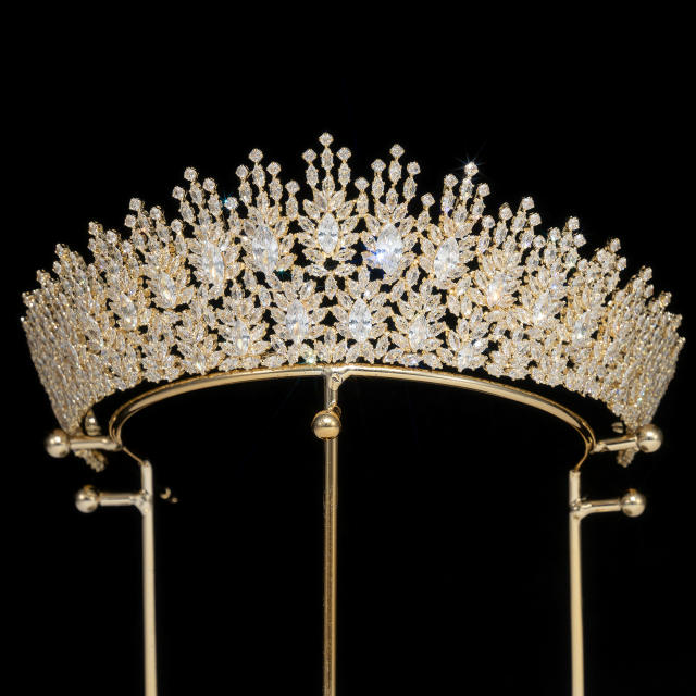 Popular Korean Style Diamond Bridal Crown Zircon Crown Crown Tiara Wedding Headband