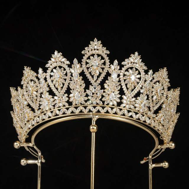 Zircon Hair Band Headwear Show Baroque Headband Hair Accessories Bride Crown