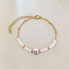 Hot sale boho colorful bead Ceramic beads bracelet for women