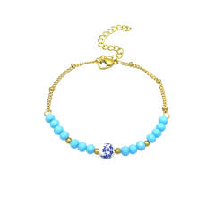 Hot sale boho colorful bead Ceramic beads bracelet for women