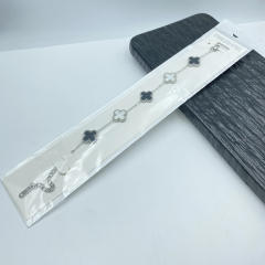 13mm high quality non-fading stainless steel four-leaf clover bracelet for women