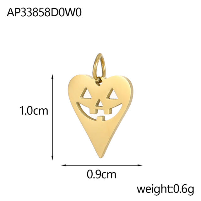 Halloween Jewelry New Stainless Steel Skull Pendant Earrings Necklace Pendant Accessories Wholesale