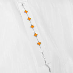 13mm high quality non-fading stainless steel four-leaf clover bracelet for women