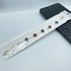 13mm high quality non-fading stainless steel four-leaf clover bracelet for women