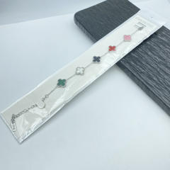 13mm high quality non-fading stainless steel four-leaf clover bracelet for women