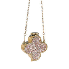 Colorful diamond clover box bag mini bag chain bag purse bag