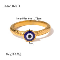Evil eye series stainless steel rings collection