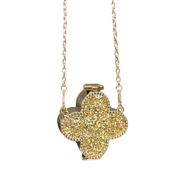 Colorful diamond clover box bag mini bag chain bag purse bag