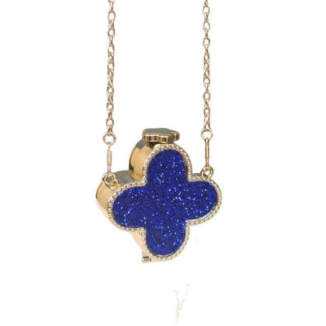 Colorful diamond clover box bag mini bag chain bag purse bag