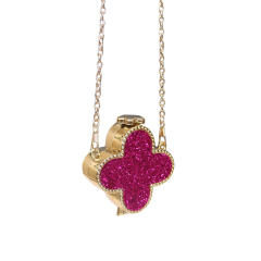 Colorful diamond clover box bag mini bag chain bag purse bag