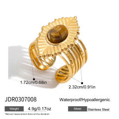 Evil eye series stainless steel rings collection