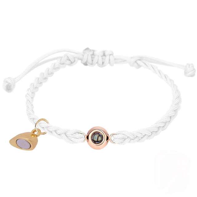 Couple Projection Woven Bracelet 100 Languages ​​I Love You Personalized Colorful Graphics Customization