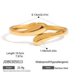 Classic paperclip chain evil eye stainless steel bracelet
