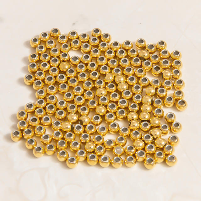 Stainless steel diy jewelry accessories vacuum plating 18k gold ball needle lobster buckle jump rings
