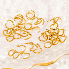Stainless steel diy jewelry accessories vacuum plating 18k gold ball needle lobster buckle jump rings