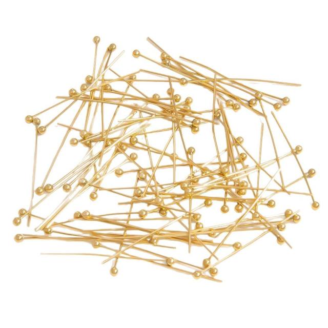 Stainless steel diy jewelry accessories vacuum plating 18k gold ball needle lobster buckle jump rings